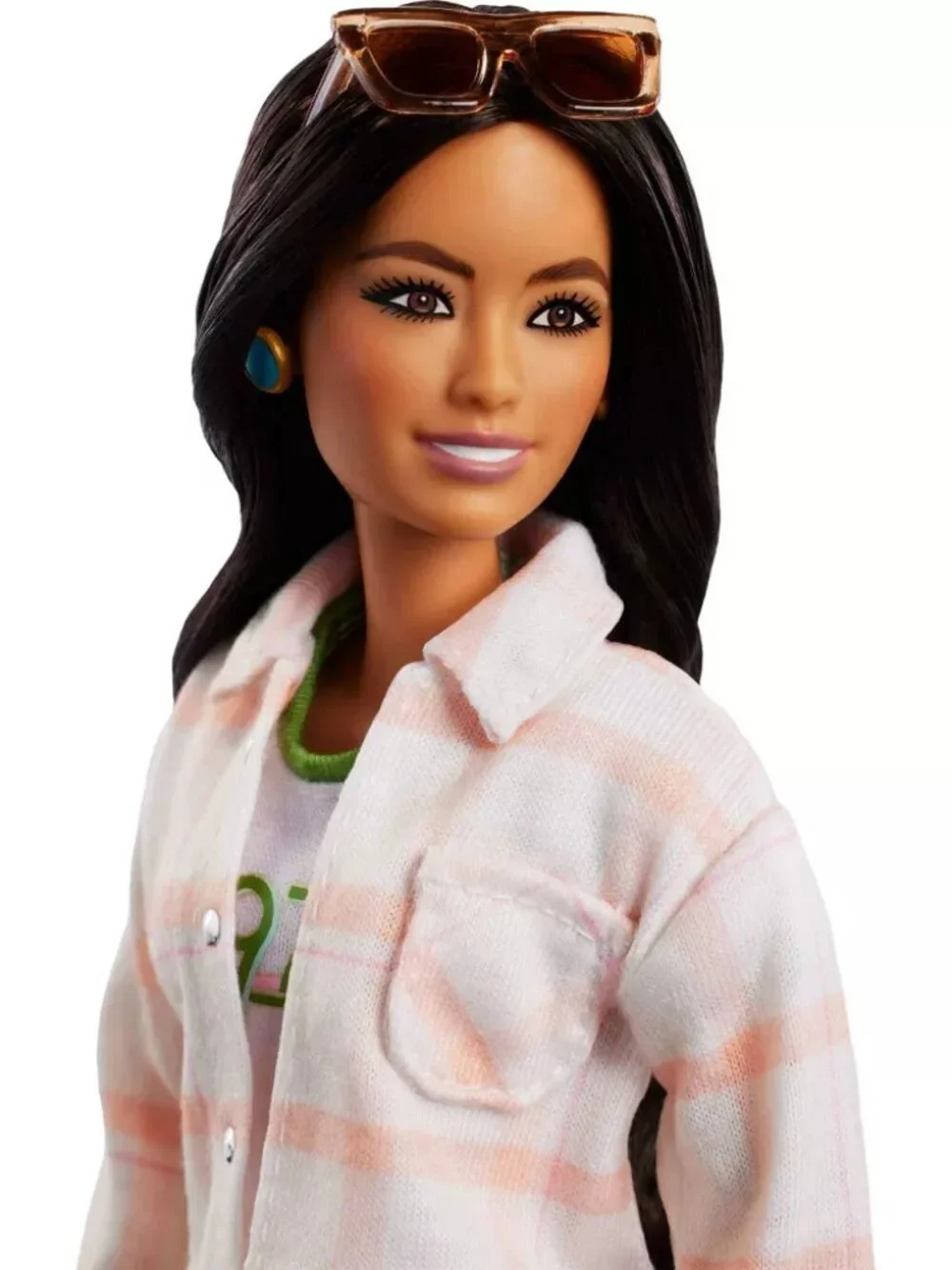 NEW Barbie Joanna Gaines Doll, Posable Brunette in Jeans & Top w/ Roller Skates